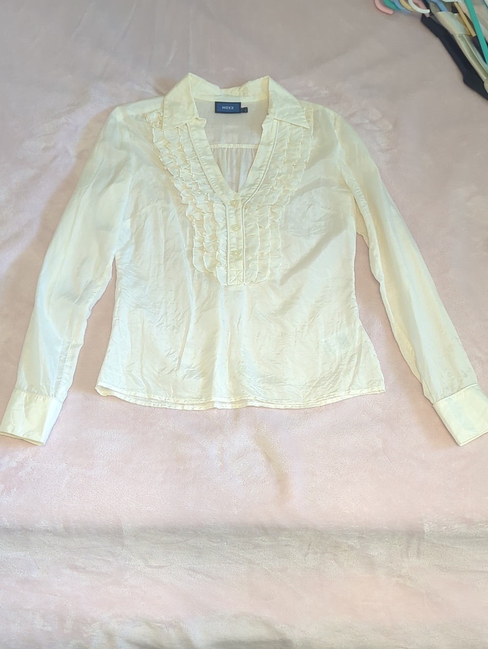 Mexx Cream Lightweight Silk Shirt